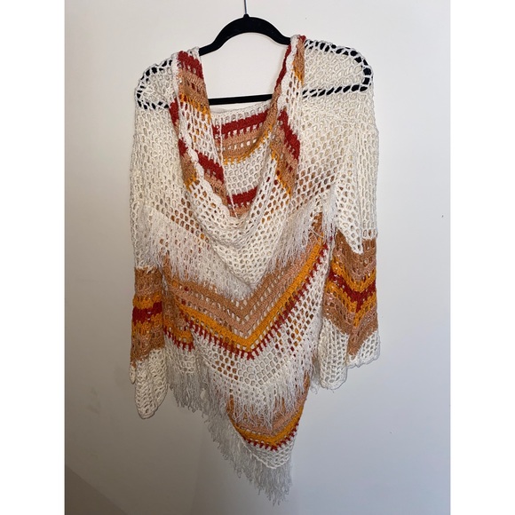 Three Bird Nest Crochet Kimono - Picture 2 of 3